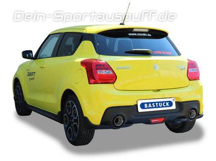 Bastuck Edelstahl Duplex Sportauspuff Suzuki Swift Sport 5 Typ AZ je 100mm rund doppelwandig