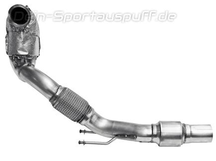 Bastuck Edelstahl Downpipe mit Sport-Kat Ø76mm VW Golf 7 1.5l TFSI ohne OPF Bj.2017-18