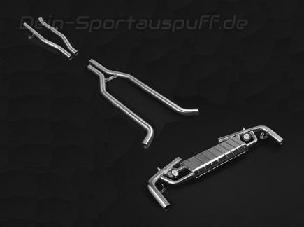 Capristo Edelstahl Duplex Sportauspuff mit Klappensteuerung Mercedes GL u. GLS 63 AMG Typ X166