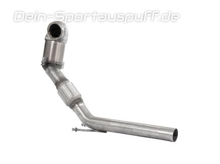 HJS Edelstahl Ø70mm Downpipe mit Kat VW Passat B8 2.0l TSI 162kW