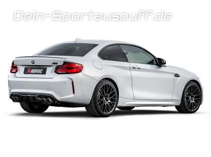 Akrapovic Slip-On Line Titan Duplex Sportauspuff BMW M2 Competition F87N je 2x rund aus Carbon