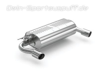 Eisenmann Edelstahl Duplex Sportauspuff BMW 3er F30 F31 Limousine u. Touring 340i je 1x90mm rund gerade