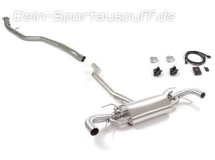 Ragazzon Edelstahl Duplex Racing-Klappenanlage ab Kat mit Fernbedienung Alfa Romeo Stelvio 2.0l Turbo wahlweise mit Endrohrsatz