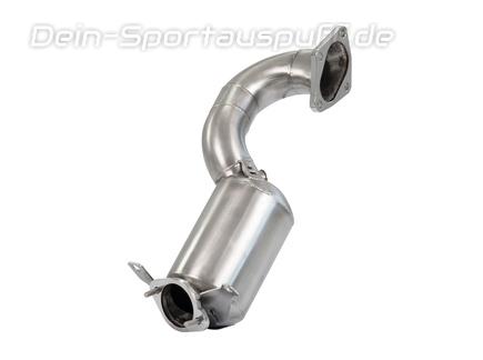 BULL-X Edelstahl Ø63mm Downpipe mit Sport-Kat VW Passat B6 B7 3C und CC 1.4l TSI