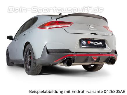 Remus Edelstahl Ø76mm Sportauspuff-Komplettanlage ab OPF mit Klappensteuerung Hyundai i30N Fastback inkl. Performance Bj. 2018-2020 inkl. Endrohrsatz nach Wahl