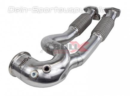 BULL-X Edelstahl Ø63mm Downpipe mit Kat-Ersatzrohr Audi TTRS 8S