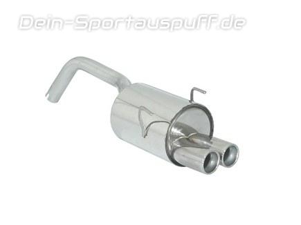 Ragazzon Edelstahl Sport-Endschalldämpfer Fiat 500 1.2-1.3l Bj.07-15 2x70mm rund eingerollt