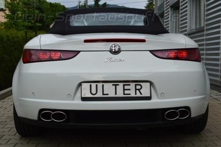 Ulter Duplex Sportauspuff Alfa Romeo Spider/Brera 1.8 TBI je 220x80mm oval eingerollt gerade