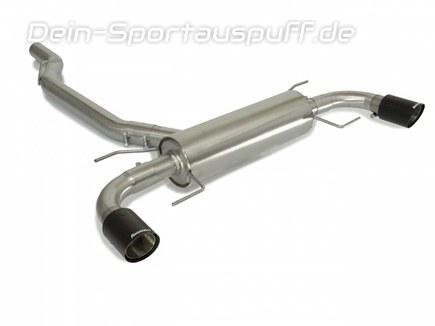 Ragazzon Edelstahl Duplex Sportauspuff Alfa Romeo Giulia 2.0l Turbo inkl. Veloce Q4 je 90mm rund scharfkantig abgeschrägt Carbon