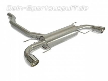 Ragazzon Edelstahl Duplex Sportauspuff Alfa Romeo Giulia 2.0l Turbo inkl. Veloce Q4 je 90mm rund eingerollt abgeschrägt