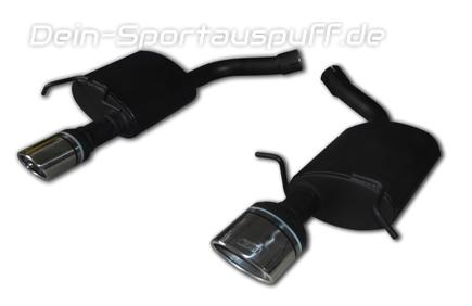 Ulter Duplex Sportauspuff Mercedes E-Klasse Coupe W212 350 CDI je 120x80mm oval eingerollt gerade