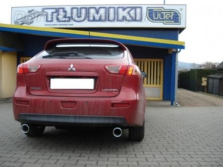 Ulter Duplex Sportauspuff Mitsubishi Lancer 8 Typ CYO 1.5l 1.8l je 100mm rund doppelwandig gerade