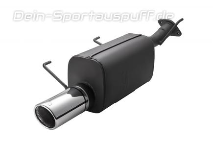 Ulter Sportauspuff Nissan Juke 1.6l 90mm rund eingerollt abgeschrägt mit Absorber