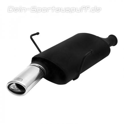 Ulter Sportauspuff Peugeot 406 Limousine Coupe 2.0l 95x65mm oval eingerollt gerade mit Absorber