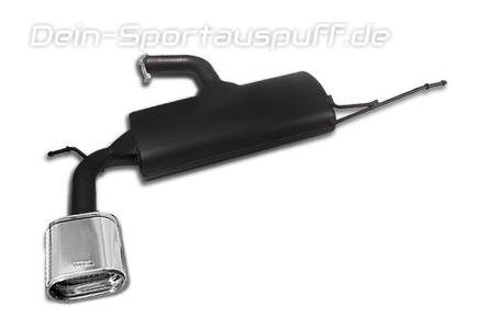 Ulter Sportauspuff Skoda Yeti 1.2l 1.4l 1.6l 2.0l 145x75mm flachoval eingerollt gerade mit Absorber