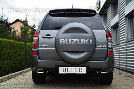 Ulter Duplex Sportauspuff Suzuki Grand Vitara Typ JT 2.0l je 145x75mm flachoval eingerollt mit Absorber