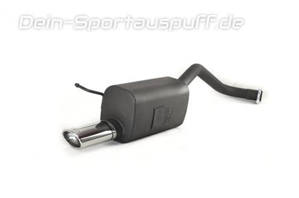 Ulter Sportauspuff VW Polo Typ 6R GTI 1.4l 95x65mm oval eingerollt gerade mit Absorber