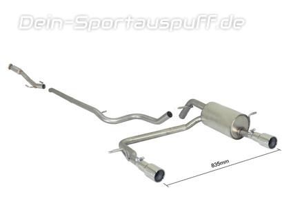 Ragazzon Edelstahl Duplex Racing-Komplettanlage ab Kat Peugeot 208 1.6l THP je 90mm rund eingerollt gerade