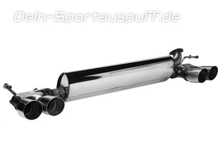 Bastuck Edelstahl Duplex Sportauspuff Renault Twingo 3 ab Bj. 2014 je 2x76mm rund scharfkantig abgeschrägt