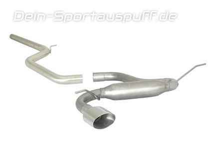 Ragazzon Edelstahl Racing-Komplettanlage ab Kat Audi A3 8V 2.0 TDI 135x90mm oval abgeschrägt