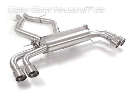 Ragazzon Edelstahl Duplex Sportauspuff Alfa Romeo Giulia Quadrifoglio je 2x102mm rund doppelwandig abgeschrägt