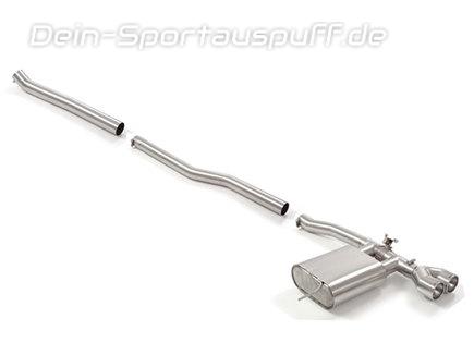 Ragazzon Edelstahl Mittig Racing-Komplettanlage ab Kat inkl. Klappensteuerung Mini Cooper JCW F56 3-Tür 2x102mm rund eingerollt gerade