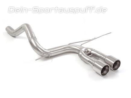 Ragazzon Edelstahl Mittig Endschalldämpfer-Ersatzrohr Ford Focus 3 ST 2x102mm rund eingerollt gerade