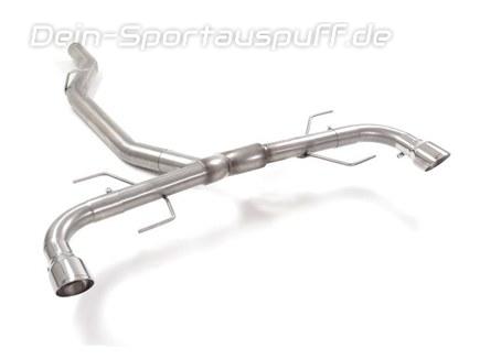 Ragazzon Edelstahl Duplex Endschalldämpfer-Ersatzrohr Alfa Romeo Giulia 2.0l Turbo inkl. Veloce Q4 je 90mm rund eingerollt abgeschrägt