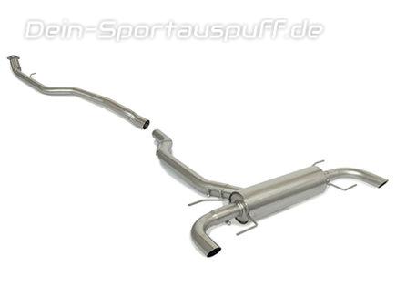 Ragazzon Edelstahl Duplex Racing-Komplettanlage ab Kat Alfa Romeo Giulia 2.0l Turbo inkl. Veloce Q4 für originalen Endrohrausgang