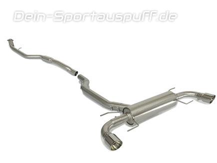 Ragazzon Edelstahl Duplex Komplettanlage ab Kat Alfa Romeo Giulia 2.0l Turbo inkl. Veloce Q4 TYP 952 je 90mm rund eingerollt abgeschrägt