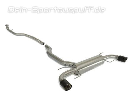 Ragazzon Edelstahl Duplex Racing-Komplettanlage ab Kat Alfa Romeo Giulia 2.0l Turbo inkl. Veloce Q4 TYP 952 je 90mm rund scharfkantig abgeschrägt Carbon