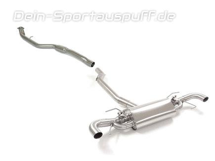 Ragazzon Edelstahl Duplex Komplettanlage ab Kat inkl. Klappensteuerung Alfa Romeo Giulia 2.0l Turbo inkl. Veloce Q4 für originalen Endrohrausgang