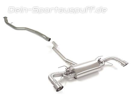 Ragazzon Edelstahl Duplex Racing-Komplettanlage ab Kat inkl. Klappensteuerung Alfa Romeo Giulia 2.0l Turbo inkl. Veloce Q4 je 90mm rund eingerollt abgeschrägt