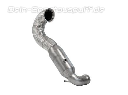 HJS Edelstahl Ø89mm Downpipe mit Kat Mercedes GLA45 AMG X156