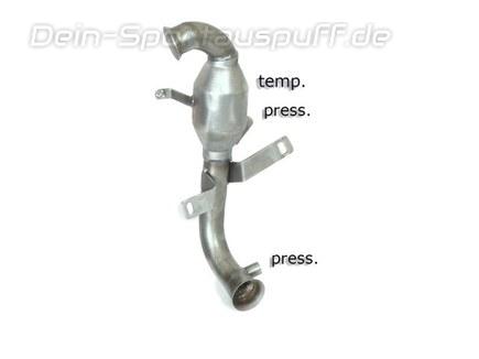 Ragazzon Edelstahl Partikelfilter-Ersatzrohr und Sport-Kat Citroen C3 II 1.4l HDi