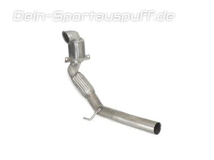 Ragazzon Edelstahl Ø76mm Downpipe mit 100-Zeller Sport-Kat VW Golf 7 GTI inkl. Facelift (Mod. ohne OPF)