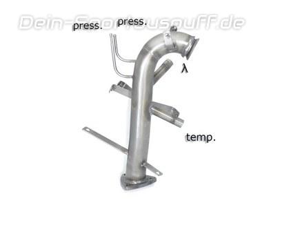 Ragazzon Edelstahl Partikelfilter-Ersatzrohr und Kat-Ersatzrohr Chevrolet Captiva 2.2l