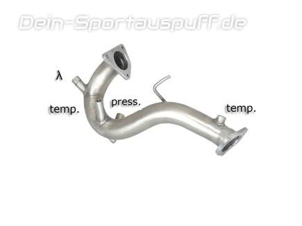 Ragazzon Edelstahl Partikelfilter-Ersatzrohr und Kat-Ersatzrohr Audi A5 Quattro 8F Cabrio 2.7l TDI