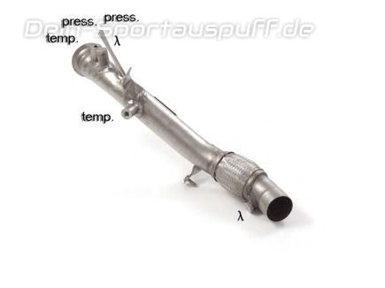 Ragazzon Edelstahl Partikelfilter-Ersatzrohr und Kat-Ersatzrohr BMW 3er F30 F31 Limousine u. Touring 318d 320d