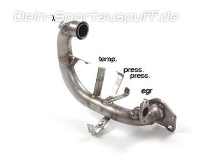 Ragazzon Edelstahl Partikelfilter-Ersatzrohr und Kat-Ersatzrohr Nissan Note E12 1.5l dCi