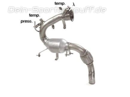 Ragazzon Edelstahl Partikelfilter-Ersatzrohr und Sport-Kat Mini Cooper Coupe R58 Diesel