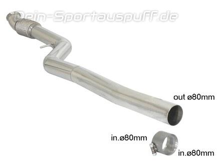 Ragazzon Edelstahl Vorschalldämpfer-Ersatzrohr BMW 1er F20 F21 M135i