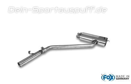 Fox Edelstahl Sportauspuff Trabant 1.1l Limousine u. Kombi 1x55mm rund Ausgang hinten