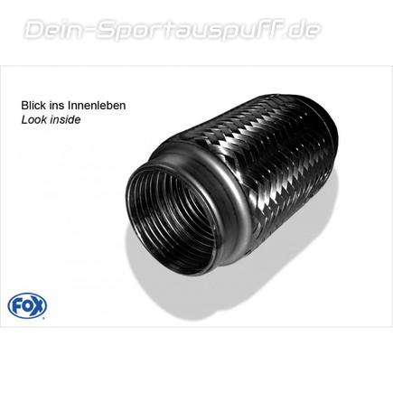 FOX Edelstahl Flexrohr zum Einschweissen 76mm Flex-Länge 150mm