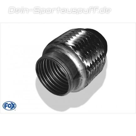 FOX Edelstahl Flexrohr zum Einschweissen 63mm Flex-Länge 100mm