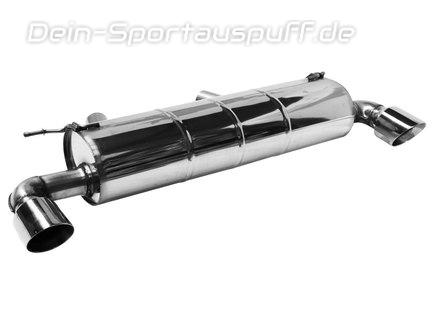 Bastuck Edelstahl Duplex Sportauspuff inkl. Adapter auf Serie Toyota GR Supra Typ A90 je 100mm rund doppelwandig abgeschrägt