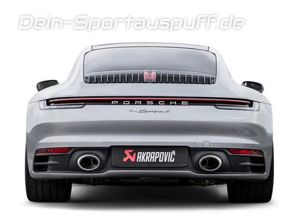 Akrapovic Slip-on Race Line Titan Sportauspuff Porsche 911 992 Carrera inkl. S 4 4S