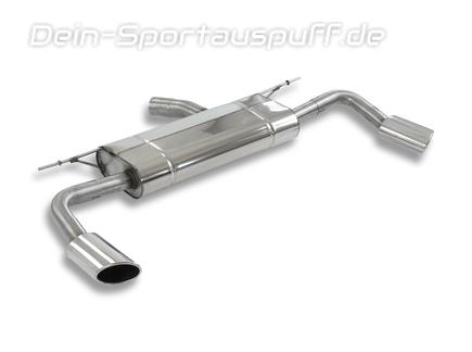 FOX Edelstahl Duplex Sportauspuff Ford Mondeo Mk5 1.5 EcoBoost je 115x85mm oval eingerollt seitlich abgeschrägt