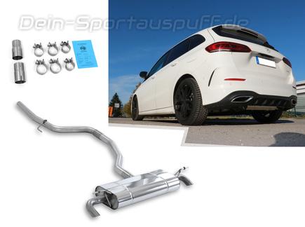 Fox Edelstahl Duplex Sportauspuffanlage ab Kat Mercedes B-Klasse W247