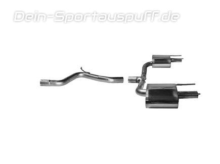 Bastuck Edelstahl Duplex Sportauspuff inkl. Verbindungsrohr Opel Insiginia B Grand Sport GSI-Line 2.0l Turbo für originalen Endrohrausgang